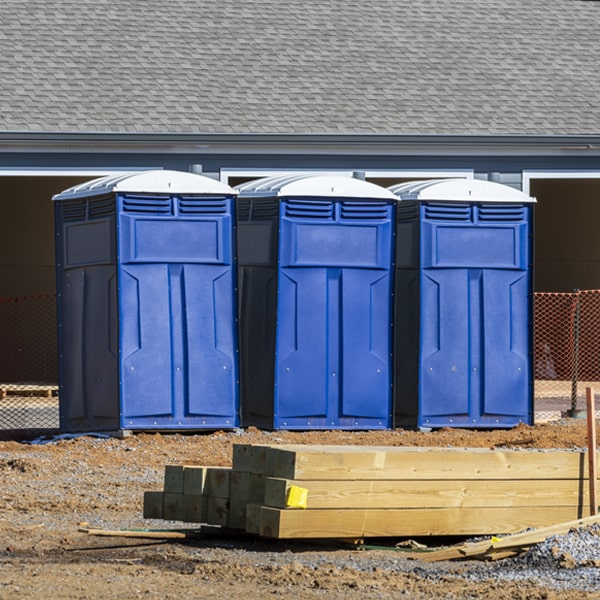 is there a specific order in which to place multiple porta potties in Serena Illinois
